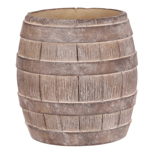 Obal betonový - tvar soudku, vel. XL, béžovo-hnědý