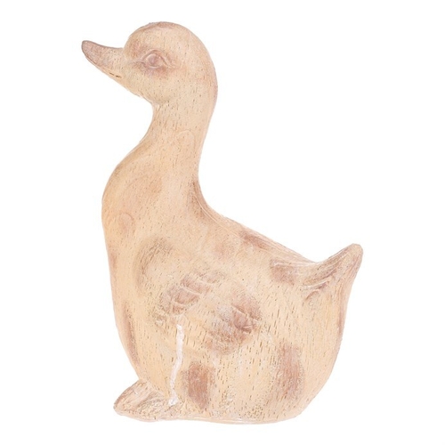 Kachna - figurka z magnesia, vel. M, imitace dřeva