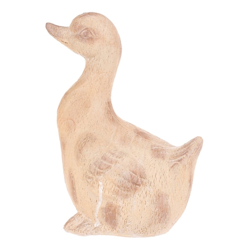 Kachna - figurka z magnesia, vel. M, imitace dřeva