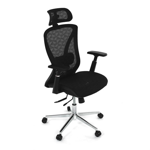 Kancelářská židle, synchronní mechanismus, černá síťovina, KA-S258 BK