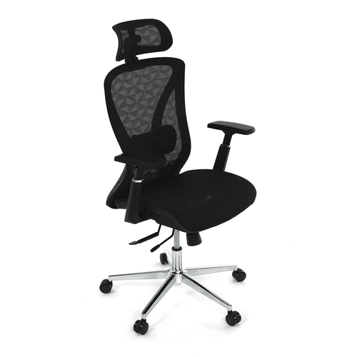 Kancelářská židle, synchronní mechanismus, černá síťovina, KA-S258 BK