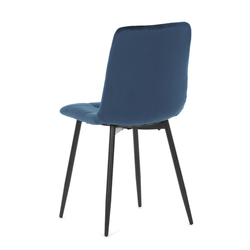 Jídelní židle, modrá, sametová látka, CT-281 BLUE4