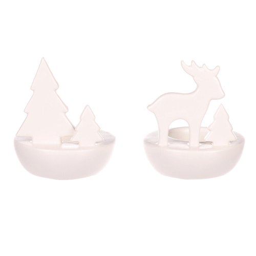 Svícen porcelánový - na čajovou svíčku, mix 3 druhů, cena za 1 ks