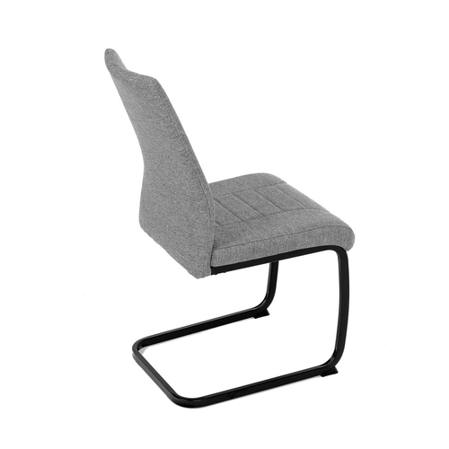 Jídelní židle, šedá, látka, DCL-438 GREY2