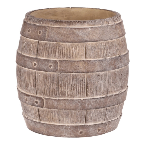 Obal betonový - tvar soudku, vel. XL, béžovo-hnědý