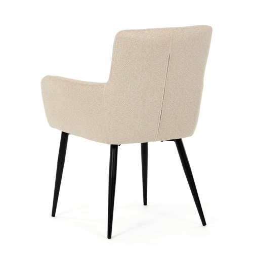 Jídelní židle, béžová, látka, DCH-P3146 CRM2