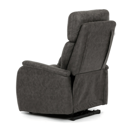 Polohovací křeslo, elektrické kabelové ovládání, černá, látka vintage, TV-L8904 BK3