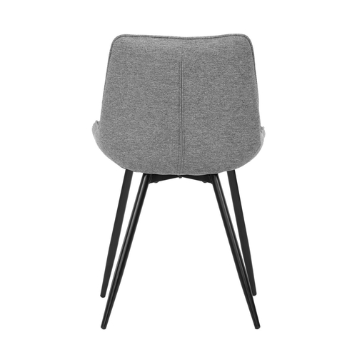 Jídelní židle, šedá, látka, CT-395 SIL2