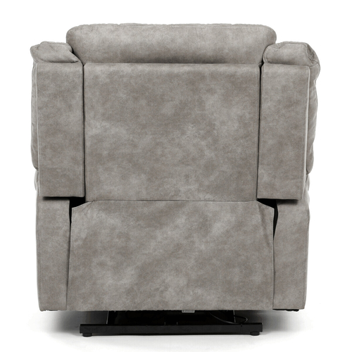 Polohovací křeslo, elektrické zabudované ovládání, šedá, látka vintage, TV-Q8668 GREY3