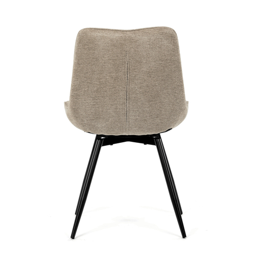 Jídelní židle otočná 180°, hnědá, látka, HC-T1130 CAP2