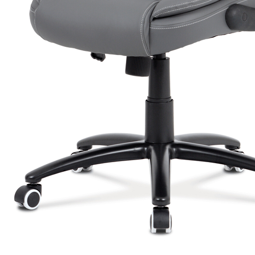 Kancelářské křeslo, houpací mechanismus, šedá ekokůže, KA-G301 GREY