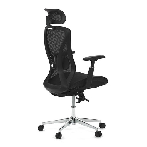 Kancelářská židle, synchronní mechanismus, černá síťovina, KA-S258 BK