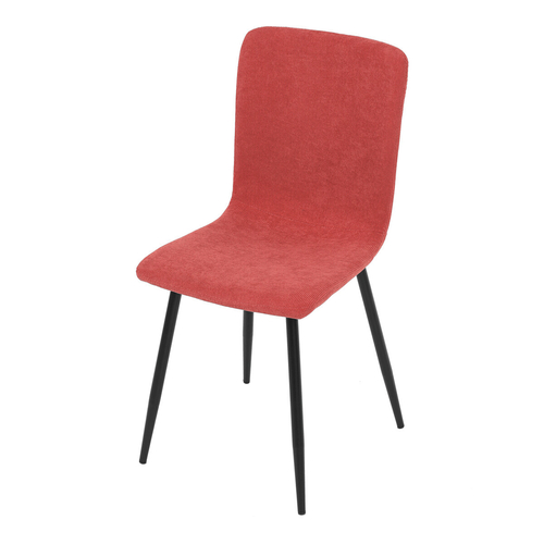 Jídelní židle, červená, manšestrová látka, DCL-964 RED2