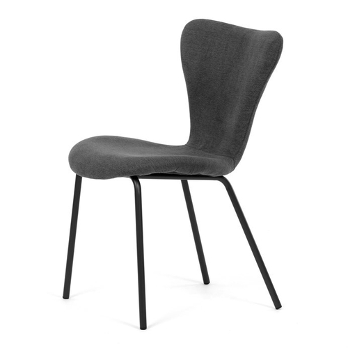 Jídelní židle, šedá, látka, CT-S8010 GREY2
