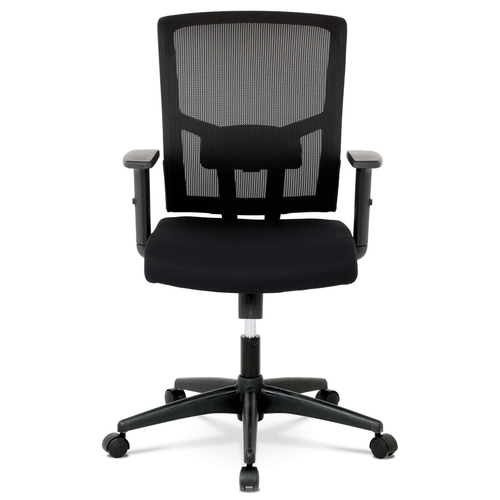 Kancelářská židle, houpací mechanismus, černá síťovina, KA-B1012 BK