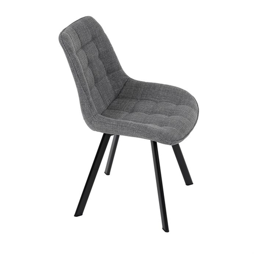 Jídelní židle, šedá, látka, HC-465 GREY2