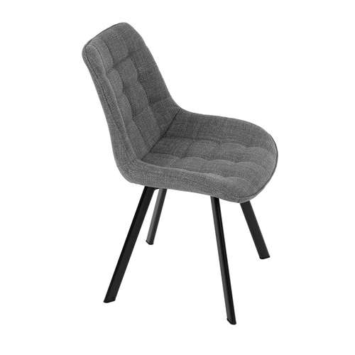 Jídelní židle, šedá, látka, HC-465 GREY2