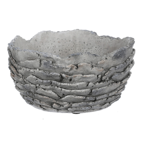 Obal betonový - imitace zkamenělé kůry, barva šedá