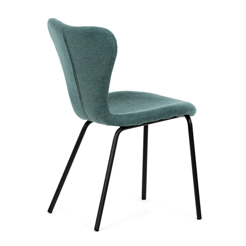 Jídelní židle, modrá, látka, CT-S8010 BLUE2