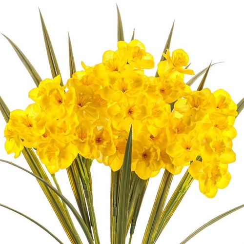 Narcis - umělá kytice, barva žlutá