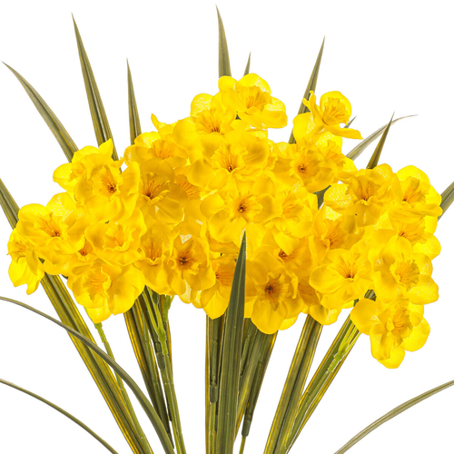Narcis - umělá kytice, barva žlutá