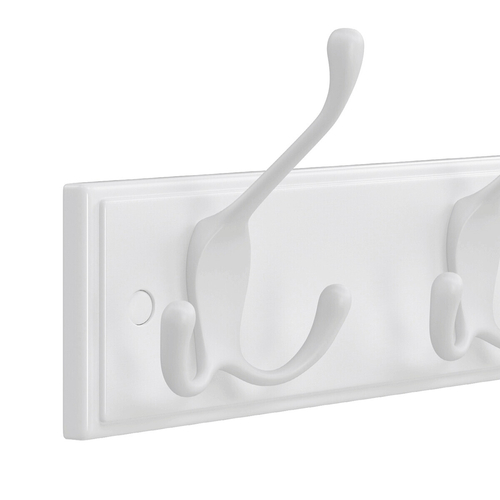 Věšák, dřevo, bílá, ABP-E1030 WT