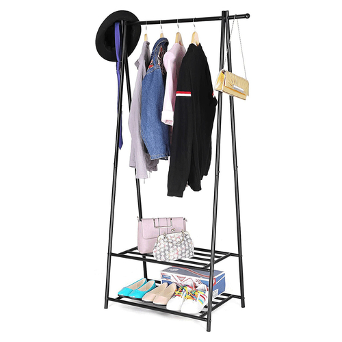 Věšák, kov, černá, AUV-E1105 BK