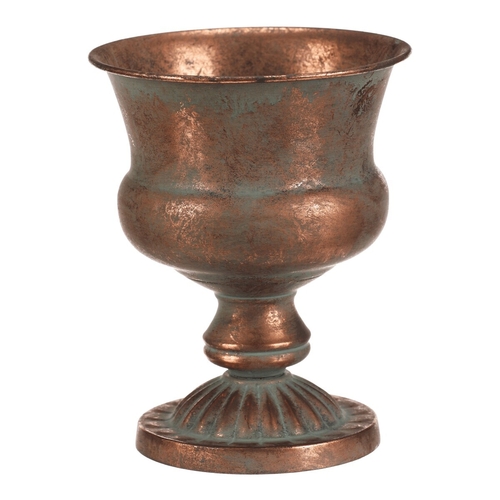 Číše kovová - aranžovací, 20 cm, barva měděná