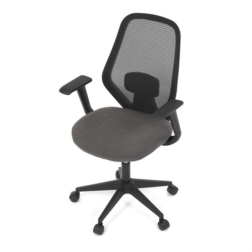Kancelářská židle, houpací mechanismus, černá síťovina, KA-V3149 BK