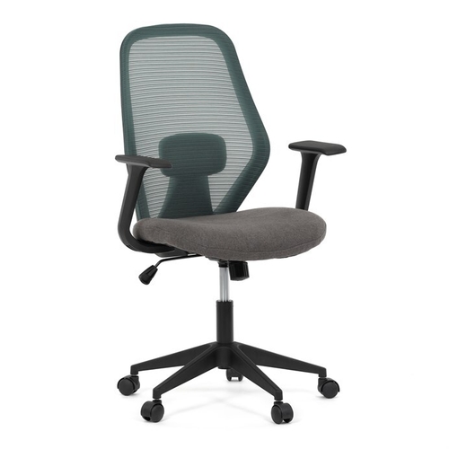 Kancelářská židle, houpací mechanismus, zelená síťovina, KA-V3149 GRN
