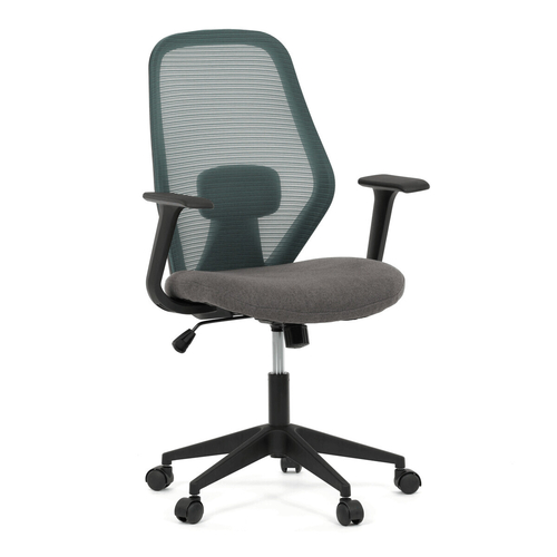Kancelářská židle, houpací mechanismus, zelená síťovina, KA-V3149 GRN