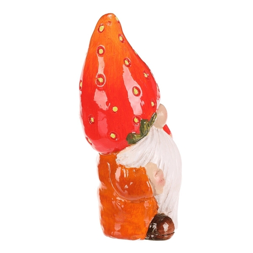 Trpaslík jahodový - keramická figurka, vel. S, barva červená