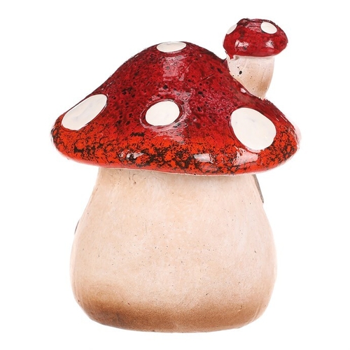 Domeček keramický - muchomůrka, s LED osvětlením