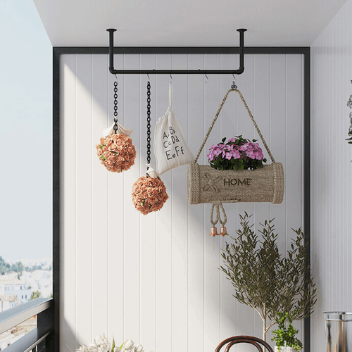 Věšák, kov, černá, AUV-E1067 BK