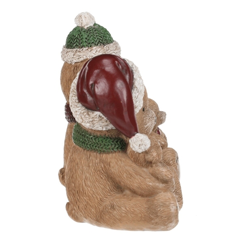 Medvěd s medvídětem - polyresinová figurka, mix 2, cena za 1 ks