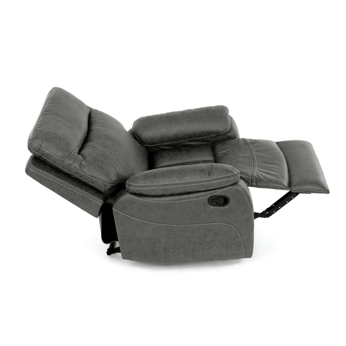 Polohovací křeslo, šedá, látka vintage, TV-4092 GREY3