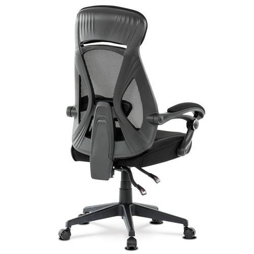 Kancelářská židle, houpací mechanismus, černá síťovina, KA-Y309 BK