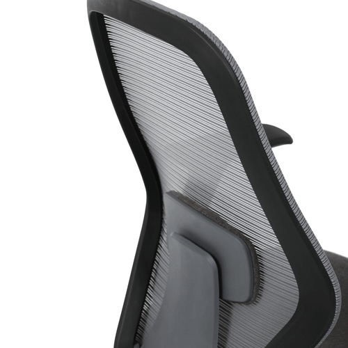 Kancelářská židle, houpací mechanismus, šedá síťovina, KA-V3149 GREY