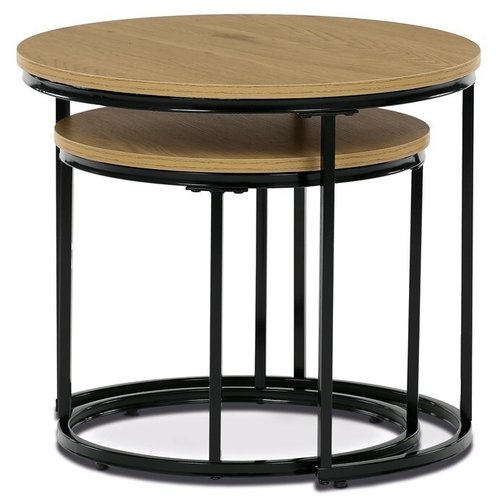 Odkládací stolek 53x53x46cm, mdf, divoký dub, CT-G1145 OAK