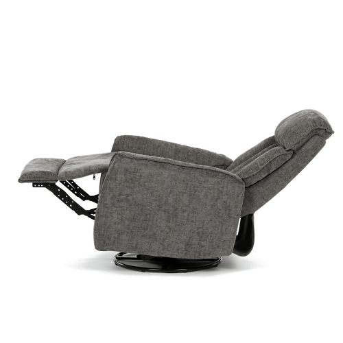 Polohovací křeslo, šedá, látka, TV-H9327 GREY2
