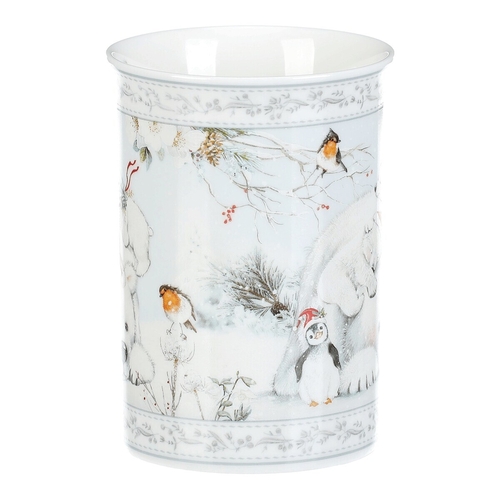 Hrnek porcelánový - 320 ml, dárkové balení, zimní krajina s ledními medvědy