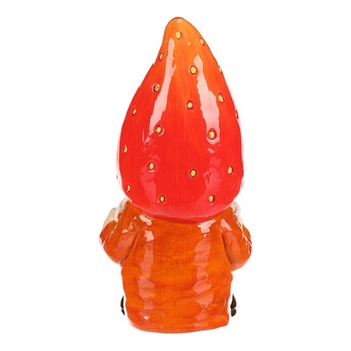 Trpaslík jahodový - keramická figurka, vel. L, barva červená