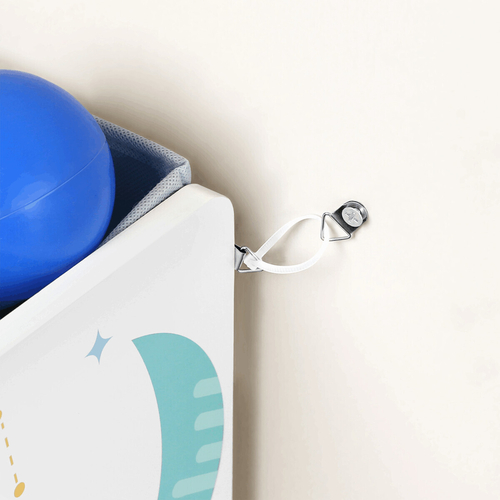 Regál na hračky, mdf, vícebarevná, AUR-E1033 WT