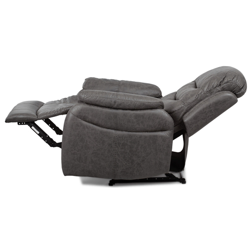 Polohovací křeslo, šedá, látka, TV-4086 GREY