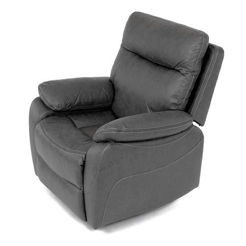 Polohovací křeslo, elektrické zabudované ovládání, šedá, látka vintage, TV-4094 GREY3