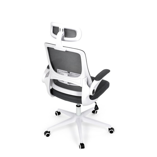 Kancelářská židle, houpací mechanismus, šedá síťovina, KA-Q843 GREY