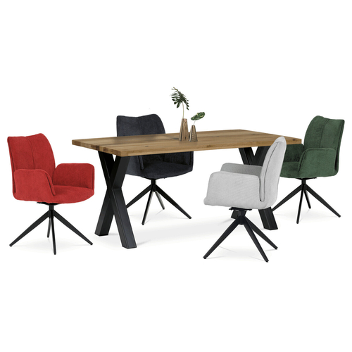 Jídelní stůl 160x90cm, masiv, dub, DS-X160 DUB