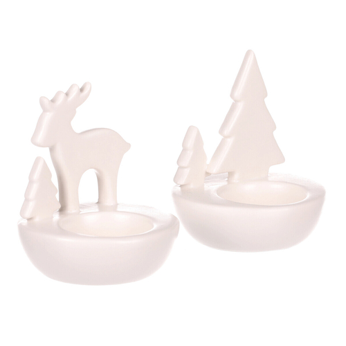 Svícen porcelánový - na čajovou svíčku, mix 3 druhů, cena za 1 ks