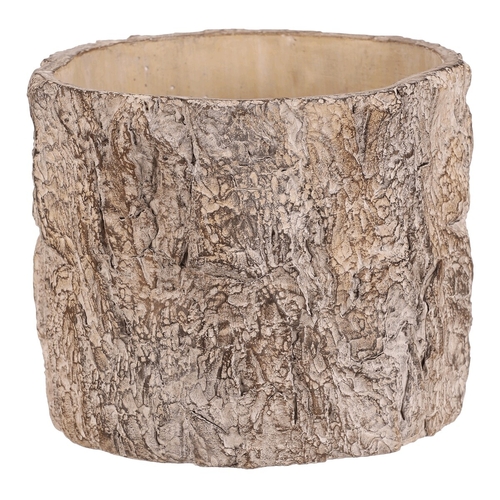 Obal betonový - imitace dřevěné kůry, vel. M, hnědý