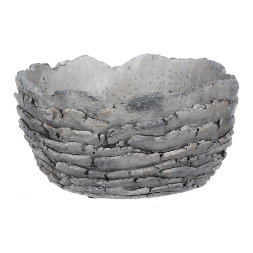 Obal betonový - imitace zkamenělé kůry, barva šedá